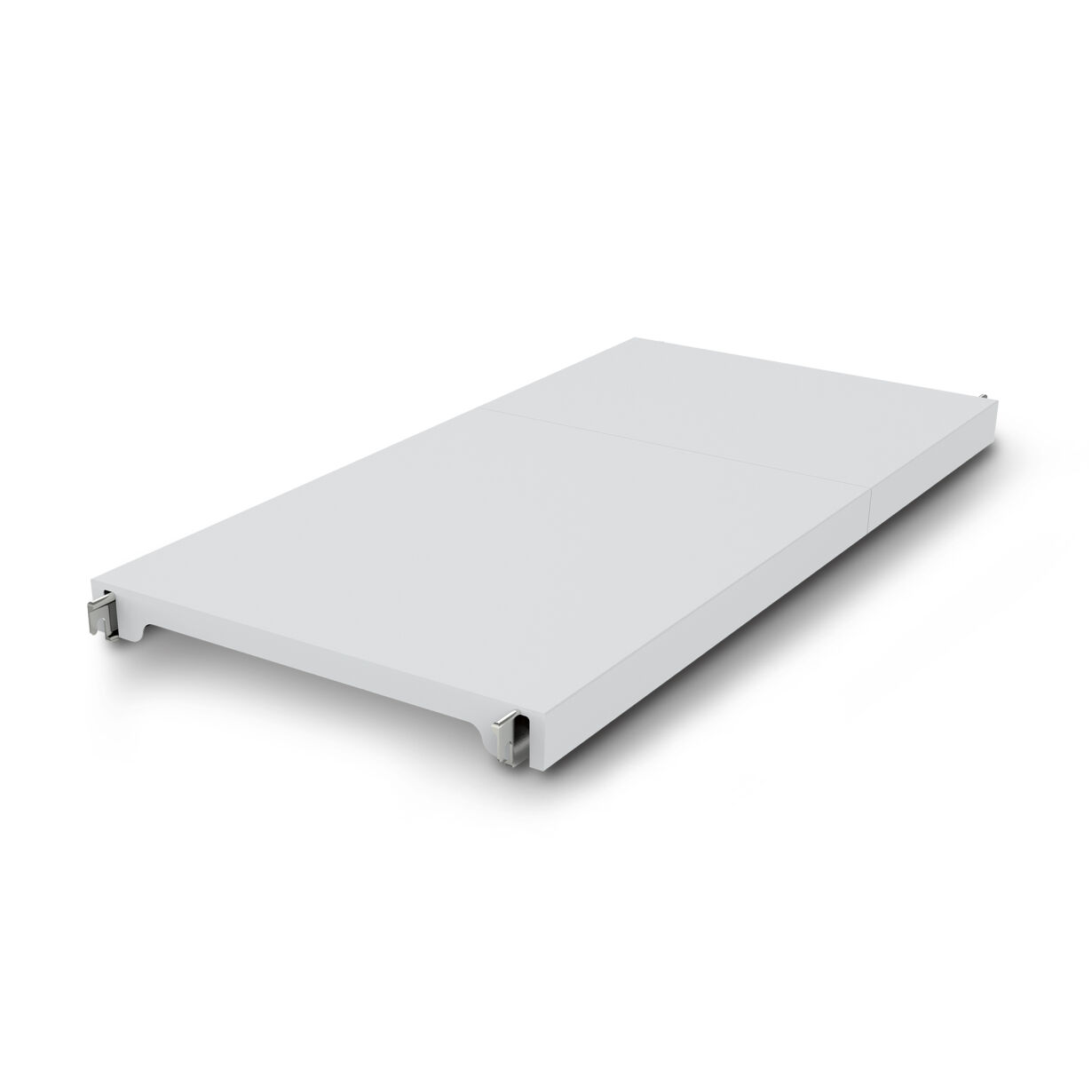 Geschlossene Kunststoff-Auflage 1000x500 mm tief zu Aluminium/Kunststoff-Standregal