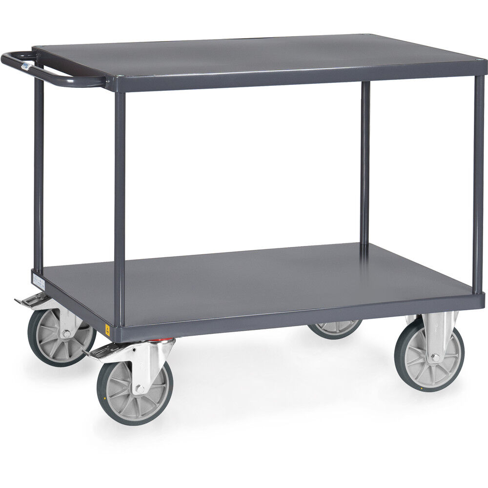 ESD-Tischwagen mit 2 Böden 1000x700 mm