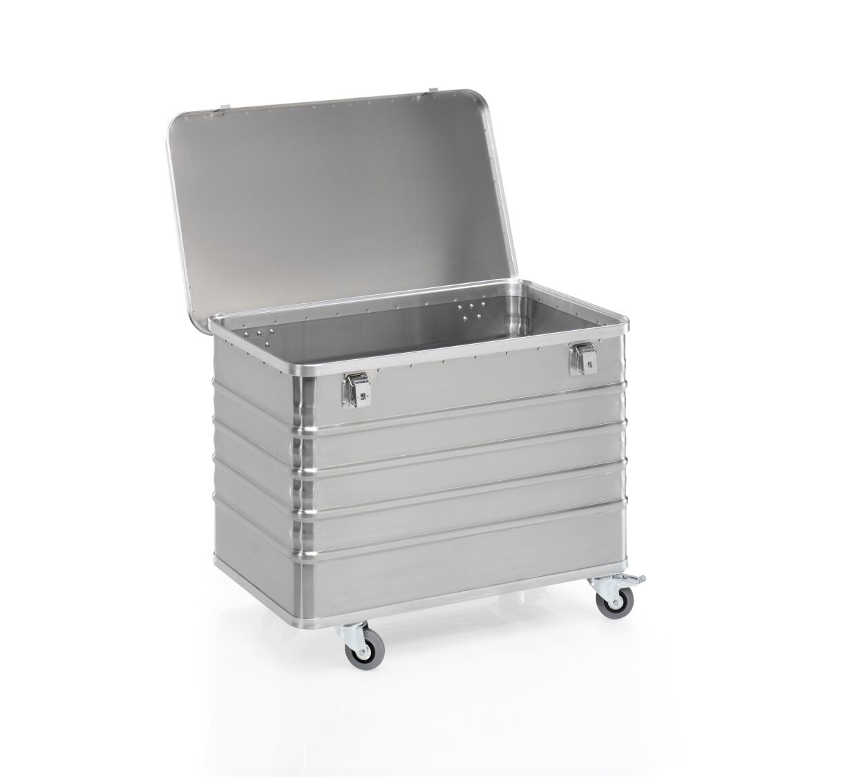 Aluminium-Transportwagen mit Deckel, Volumen 322 Liter