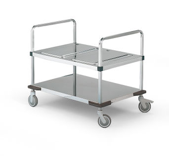 Transport- und Ausgabewagen für 2 Thermoporte 