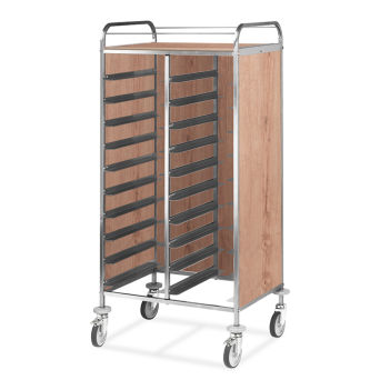 Tablettwagen für 24 EN - Eiche