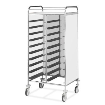 Tablettwagen für 20 EN - Weiß