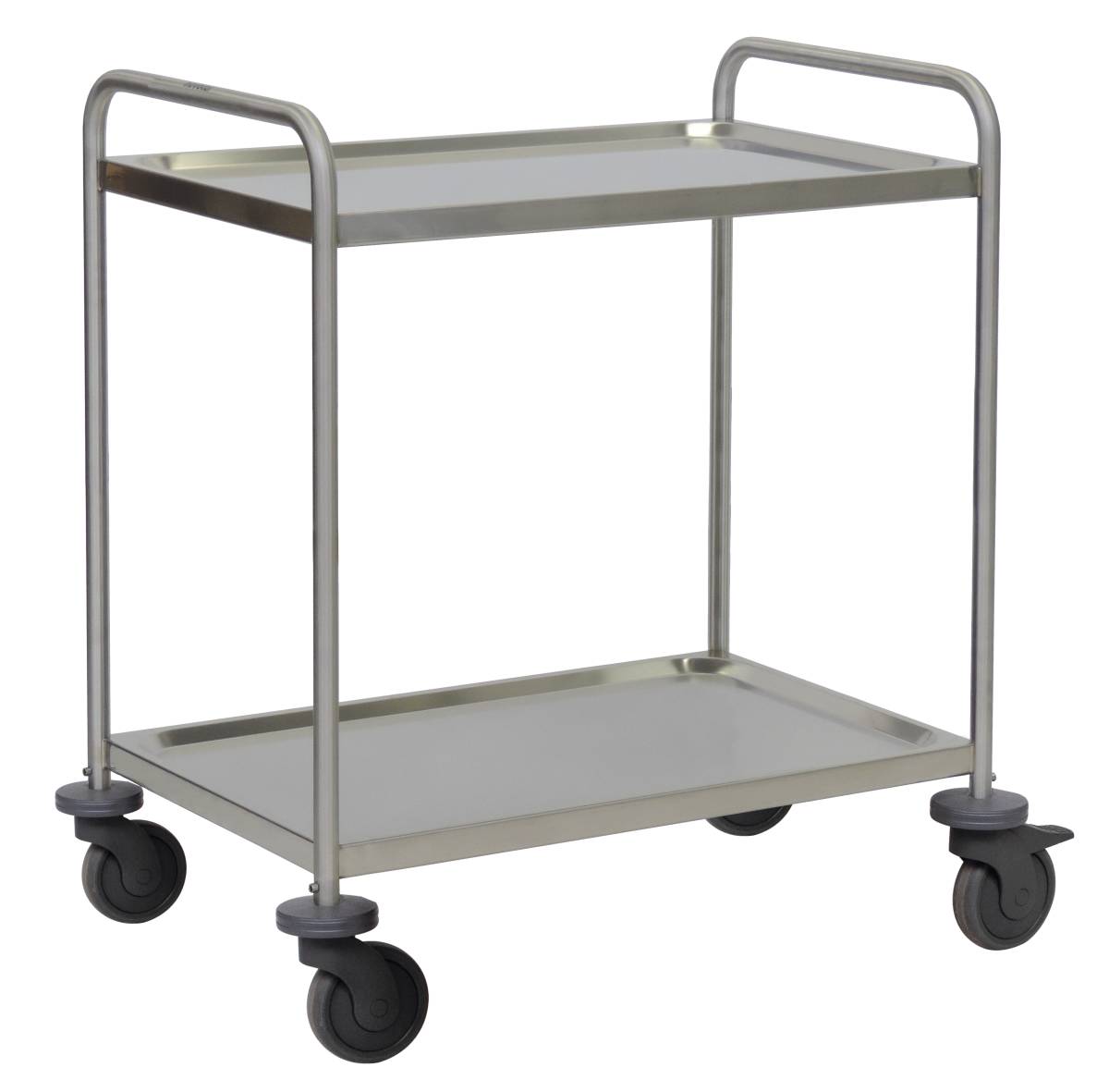 Edelstahl-Mehrzweckwagen mit 2 Böden 800 x 500 mm