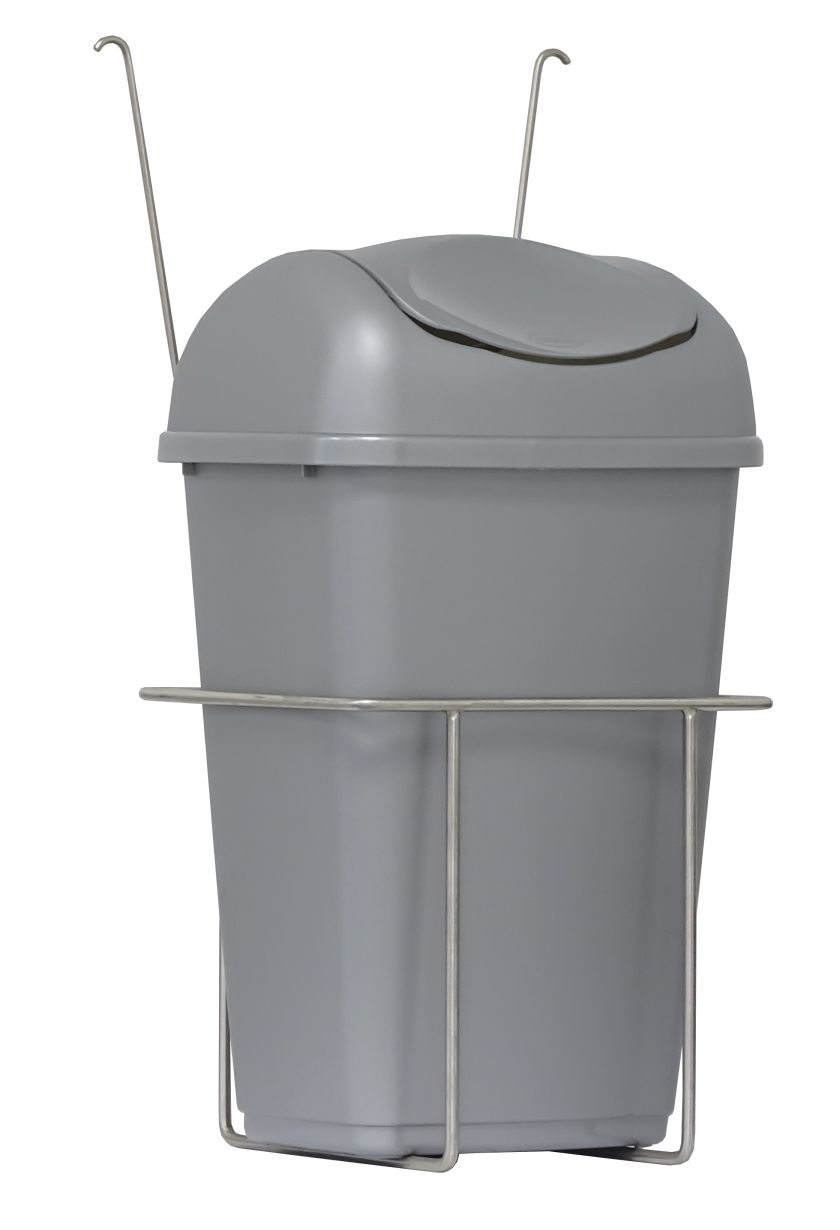 Kunststoffabfallbehälter mit Deckel, 9 Liter