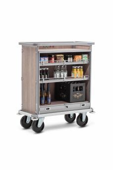 Minibar-Auffüllwagen mit abschließbarem Rollo