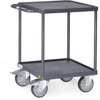 ESD-Tischwagen mit 2 Wannen 600x600 mm