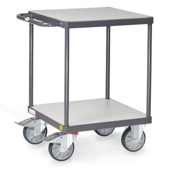 ESD-Tischwagen mit 2 Böden 600x600 mm bündig