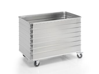 Aluminium-Transportwagen ohne Deckel, Volumen 656 Liter
