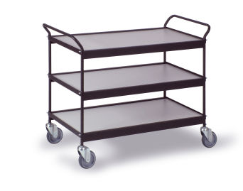 Servier- und Transportwagen mit 3 Borden 990x545mm