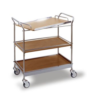 Servierwagen mit 3 Borden in Buche 775x460 mm