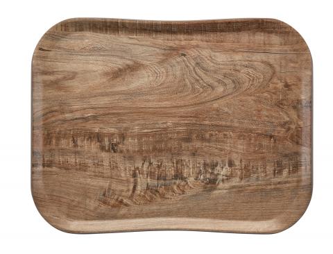 Tabletts 457x355 mm in Holzoptik