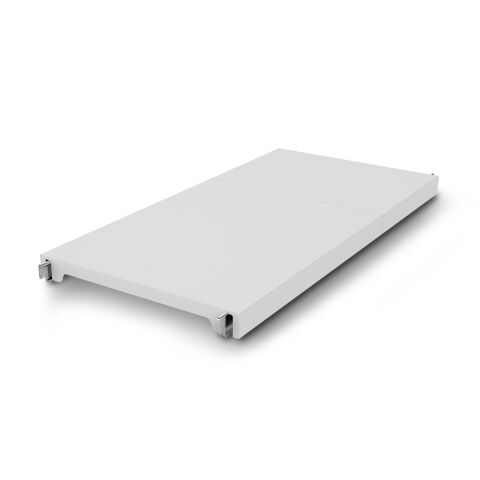 Geschlossene Kunststoff-Auflage 1000x500 mm tief zu Aluminium/Kunststoff-Standregal