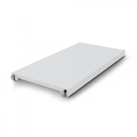 Geschlossene Kunststoff-Auflage 1300x400 mm tief zu Aluminium/Kunststoff-Standregal