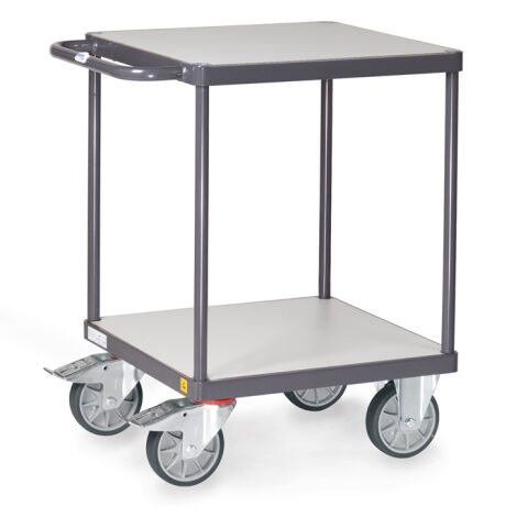 ESD-Tischwagen mit 2 Böden 600x600 mm bündig