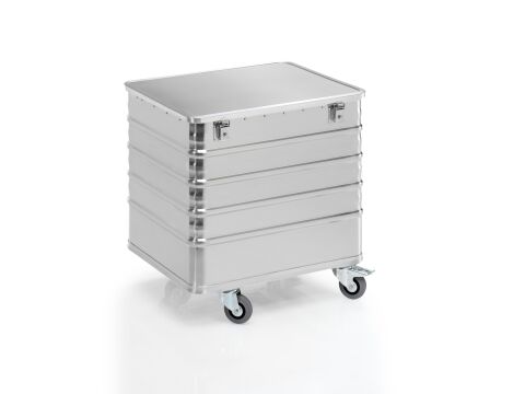 Aluminium-Transportwagen mit Deckel, Volumen 223 Liter