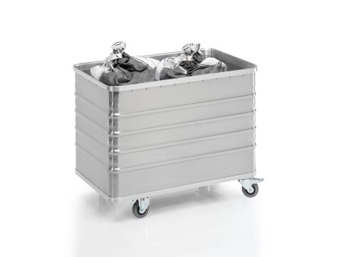 Aluminium-Transportwagen ohne Deckel, Volumen 322 Liter