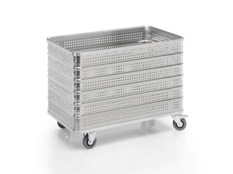 Aluminium-Transportwagen Inhalt 430 Liter. 