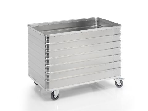 Aluminium-Transportwagen ohne Deckel, Volumen 656 Liter