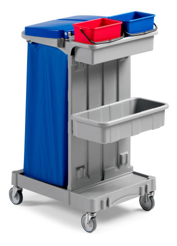 Reinigungswagen mit Halterahmen für 120 Ltr. Abfallsack