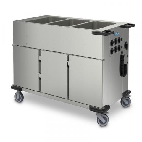 Thermo-Speisentransportwagen mit 3 Becken 