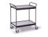 Servier- und Transportwagen mit 2 Borden 785x470mm